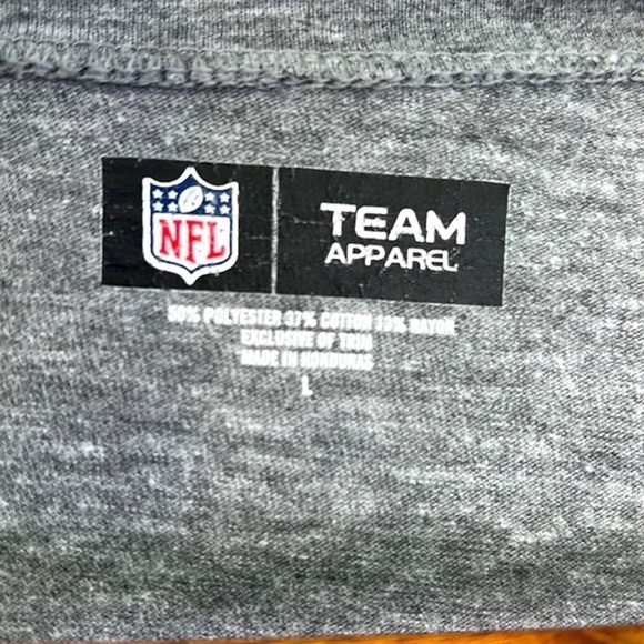 Team Apparel - Miami Dolphins Studded Bling Gray Short Sleeve T Shirt Size Large - Picture 8 of 10